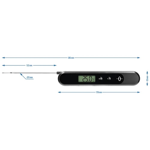 Elektronische keukenthermometer handmatig opgeladen - 8 ['elektronische thermometer', ' voedselthermometer', ' keukenthermometer', ' handmatige thermometer', ' handmatig opgeladen thermometer', ' nauwkeurige thermometer met sonde', ' nauwkeurige culinaire thermometer', ' batterijloze thermometer', ' kookthermometer', ' bakthermometer']