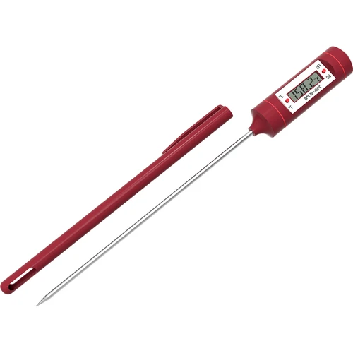 Elektronische keukenthermometer met LCD-display (-20°C tot +250°C), rood