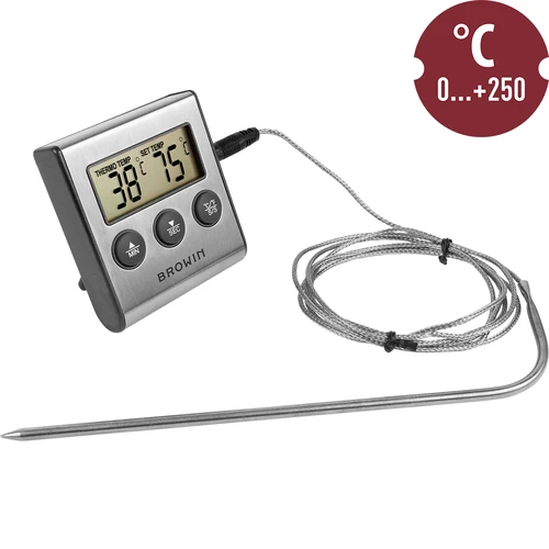 Elektronische keukenthermometer met sonde (0°C tot 250°C) - 3 ['thermometer met sonde', ' elektronische thermometer', ' keukenthermometer', ' voedselthermometer', ' baktthermometer', ' voor frituren', ' voor koken', ' voor vlees', ' voor gebak']