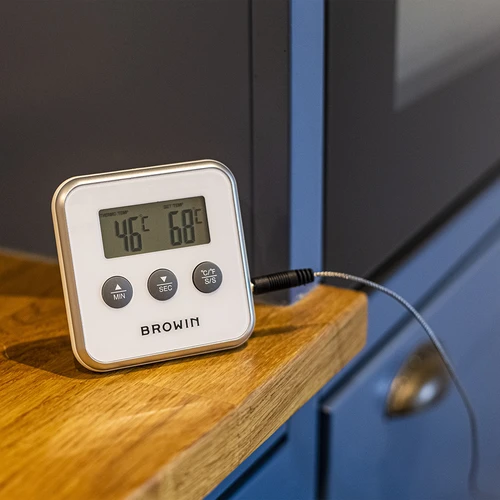 Elektronische keukenthermometer met sonde (0°C tot 250°C) mix - 4 ['voedselthermometer', ' voor koken', ' voor roken', ' voor bakken', ' vleesthermometer', ' gebakthermometer', ' culinaire thermometer', ' universele thermometer']