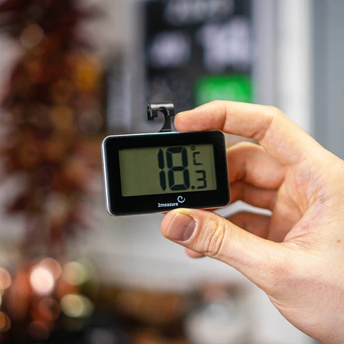 Elektronische koelkastthermometer (-20°C tot +50°C) - 3 ['keukenthermometer', ' culinaire thermometer', ' koelkastthermometer', ' voorraadkastthermometer', ' koelkastthermometer', ' koelkastthermometers', ' ophangthermometers', ' hangende thermometers', ' batterijthermometer', ' thermometer met display', ' elektronische thermometer']