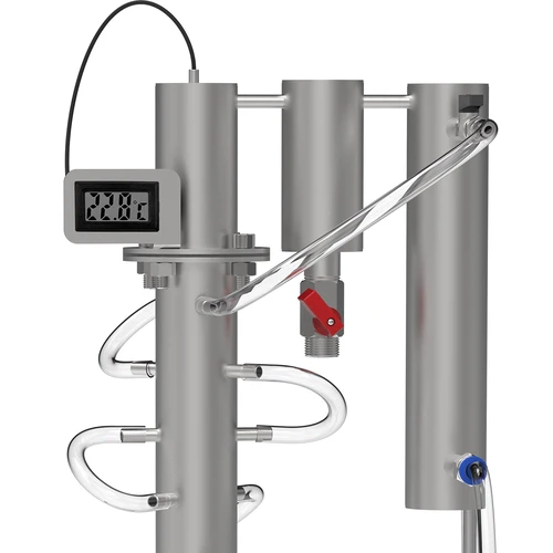 Elektronische thermometer in frame - voor distilleerapparaten (-50°C tot +110°C) - 5 ['thermometer met sonde', ' elektronische thermometer', ' thermometer voor Abratek', ' Abratek thermometer', ' thermometer voor fractionering', ' thermometer voor destillatie', ' thermometer in frame', ' thermometer voor distilleerapparaat']