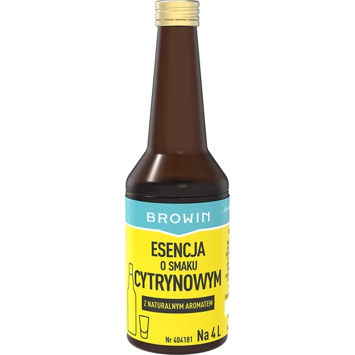 Esencja o smaku cytrynowym z naturalnym aromatem na 4 L - 40 ml  - 1 