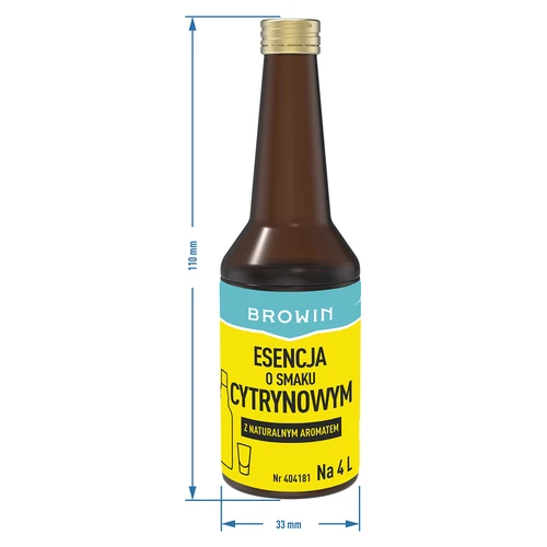 Esencja o smaku cytrynowym z naturalnym aromatem na 4 L - 40 ml - 7