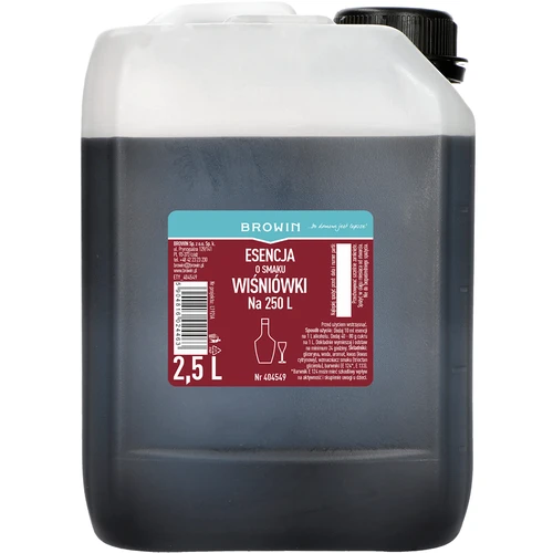 Esencja o smaku wiśniówki, 2.5 L na 250 L gotowego trunku
