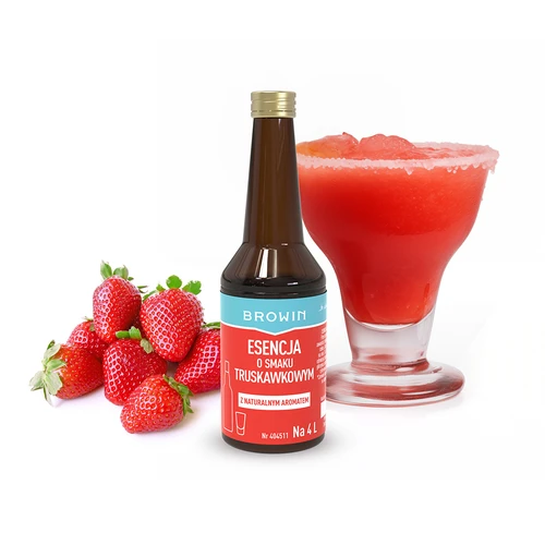 Essence met aardbeiensmaak, 40 ml - 3 ['aardbeienessence', ' aardbeienaroma', ' aardbeiensmaakstof', ' aardbeienlikeur', ' aardbeienlikeur', ' aardbeienlikeur', ' aardbeienwodka', ' browin essence', ' strands essence', ' browin smaakstof', ' essences voor zelfgemaakte alcohol']