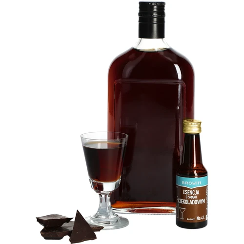 Essence met chocoladesmaak voor 4 L - 40 ml - 4 ['alcoholmix', ' aroma', ' chocoladelikeur', ' alcoholessence', ' huisgemaakte drank', ' smaakmix', ' smaakessence', ' alcoholmixen', ' chocoladelikeur', ' chocolademix', ' chocolade-aroma', ' essences voor brouwsel']