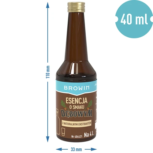 Essence met eikenhoutsmaak, met natuurlijk aroma en extract - 40 ml voor 4 L - 7