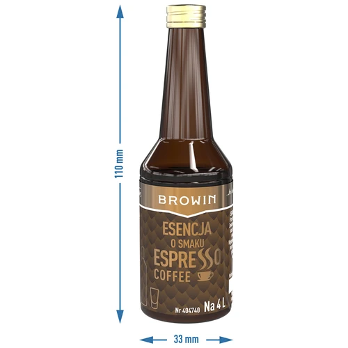 Essence met espressosmaak, voor 4 L, 40 ml - 6 ['alcoholmix', ' aroma voor alcohol', ' voor wodka', ' zelfgemaakte alcohol', ' espresso koffiearoma', ' koffie', ' koffie-essence', ' koffiemix', ' Kaffelikor mix', ' koffie-essence', ' essence met espressosmaak', ' essences voor zelfgestookte drank', ' espressosmaak']