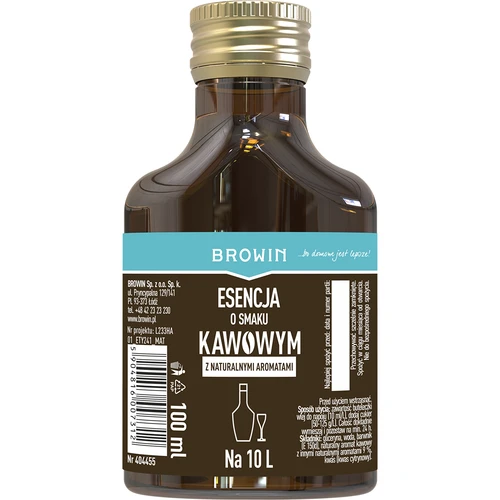 Essence met koffiesmaak 100 ml  - 1 ['alcoholmix', ' aroma voor alcohol', ' voor wodka', ' zelfgemaakte alcohol', ' koffiearoma', ' koffie', ' koffie-essence', ' koffiemix', ' Kaffelikor mix', ' koffie-essence', ' essences voor zelfgestookte drank', ' natuurlijke aroma', " natuurlijke aroma's"]