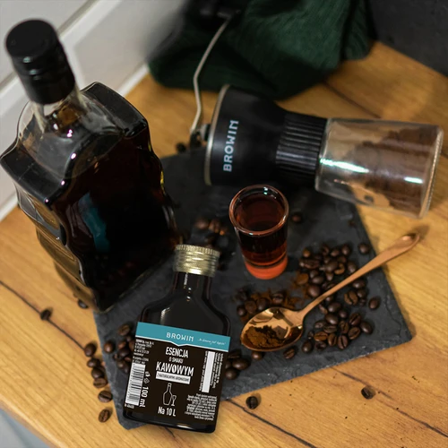 Essence met koffiesmaak 100 ml - 8 ['alcoholmix', ' aroma voor alcohol', ' voor wodka', ' zelfgemaakte alcohol', ' koffiearoma', ' koffie', ' koffie-essence', ' koffiemix', ' Kaffelikor mix', ' koffie-essence', ' essences voor zelfgestookte drank', ' natuurlijke aroma', " natuurlijke aroma's"]