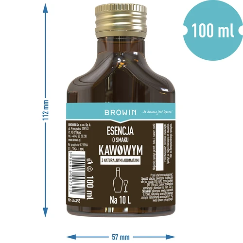 Essence met koffiesmaak 100 ml - 6 ['alcoholmix', ' aroma voor alcohol', ' voor wodka', ' zelfgemaakte alcohol', ' koffiearoma', ' koffie', ' koffie-essence', ' koffiemix', ' Kaffelikor mix', ' koffie-essence', ' essences voor zelfgestookte drank', ' natuurlijke aroma', " natuurlijke aroma's"]
