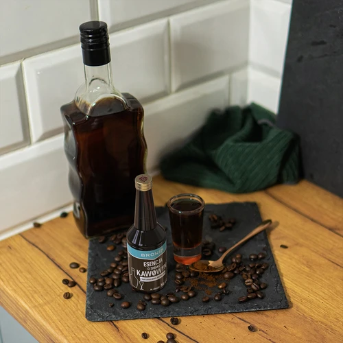 Essence met koffiesmaak met natuurlijke aroma's voor 4 L - 40 ml - 9 ['alcoholmix', ' aroma voor alcohol', ' voor wodka', ' zelfgemaakte alcohol', ' koffiearoma', ' koffie', ' koffie-essence', ' koffiemix', ' Kaffelikor mix', ' koffie-essence', ' essences voor zelfgestookte drank', ' natuurlijke aroma', " natuurlijke aroma's"]