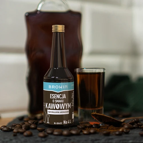 Essence met koffiesmaak met natuurlijke aroma's voor 4 L - 40 ml - 10 ['alcoholmix', ' aroma voor alcohol', ' voor wodka', ' zelfgemaakte alcohol', ' koffiearoma', ' koffie', ' koffie-essence', ' koffiemix', ' Kaffelikor mix', ' koffie-essence', ' essences voor zelfgestookte drank', ' natuurlijke aroma', " natuurlijke aroma's"]