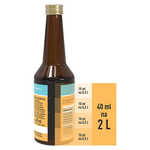 Essence met mango & passievrucht smaak voor 2 L - 40ml - 4 ['alcoholmix', ' aroma voor wodka', ' voor alcohol', ' smaakessence voor alcohol', ' smaakessence voor wodka', ' hoe maak je limonade', ' mango-passievrucht mix', ' mango essence', ' passievrucht essence', ' passievrucht aroma', ' essence voor zelfgestookte drank', ' essences voor zelfgestookte drank', ' gold essence']