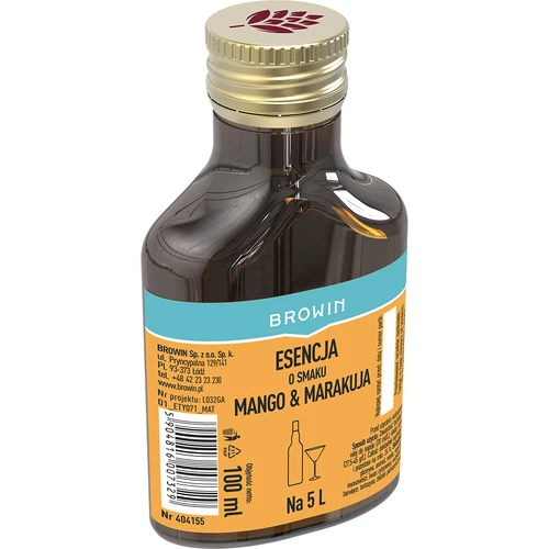 Essence met mango & passievrucht smaak voor 5 L, 100 ml - 2 ['alcoholmix', ' aroma voor wodka', ' voor alcohol', ' smaakessence voor alcohol', ' smaakessence voor wodka', ' hoe maak je limonade', ' mango-passionvrucht mix', ' mango essence', ' passievrucht essence', ' passievrucht aroma', ' essence voor zelfgestookte drank', ' essences voor zelfgestookte drank']
