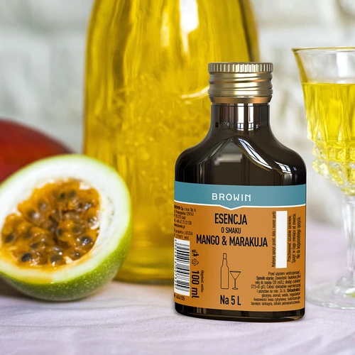 Essence met mango & passievrucht smaak voor 5 L, 100 ml - 7 ['alcoholmix', ' aroma voor wodka', ' voor alcohol', ' smaakessence voor alcohol', ' smaakessence voor wodka', ' hoe maak je limonade', ' mango-passionvrucht mix', ' mango essence', ' passievrucht essence', ' passievrucht aroma', ' essence voor zelfgestookte drank', ' essences voor zelfgestookte drank']
