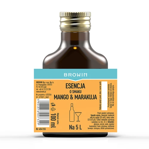 Essence met mango & passievrucht smaak voor 5 L, 100 ml - 4 ['alcoholmix', ' aroma voor wodka', ' voor alcohol', ' smaakessence voor alcohol', ' smaakessence voor wodka', ' hoe maak je limonade', ' mango-passionvrucht mix', ' mango essence', ' passievrucht essence', ' passievrucht aroma', ' essence voor zelfgestookte drank', ' essences voor zelfgestookte drank']