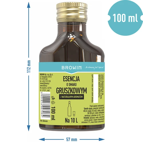 Essence met perensmaak - perenlikeur, smaakstof 100 ml - 5 ['perenessence', ' essence voor wodka', ' smaakstof', ' perenlikeur', ' smaakstof voor alcohol', ' essence voor drankjes', ' Williams peer aroma', ' aroma voor alcohol']