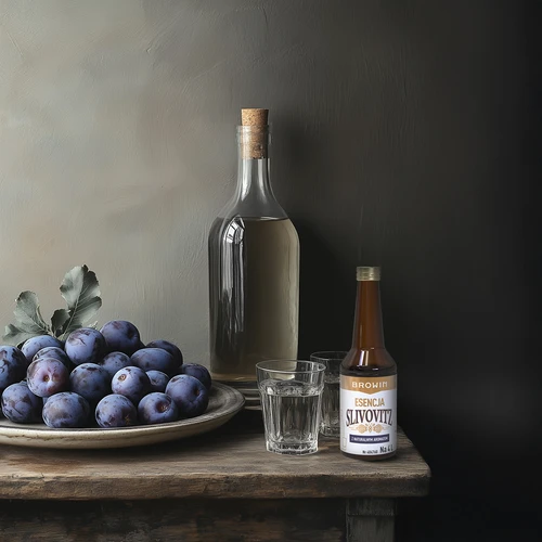 Essence met pruimenbrandewijnsmaak, voor 4 L, 40 ml - 8 ['pruimenbrandewijn', ' pruimenbrandewijn smaakstof', ' pruimenessence', ' pruimendranken', ' zelfgemaakte pruimenbrandewijn', ' smaakessence', ' pruimenessence', ' pruimensmaakessence', ' smaakstof', ' pruimenessence', ' alcoholsmaakstof', " aroma's voor alcohol", ' essences voor zelfgestookte drank', ' zelfgestookte drank van pruimen', ' smaakstoffen voor zelfgestookte drank', " aroma's", ' pruimensmaakstof']