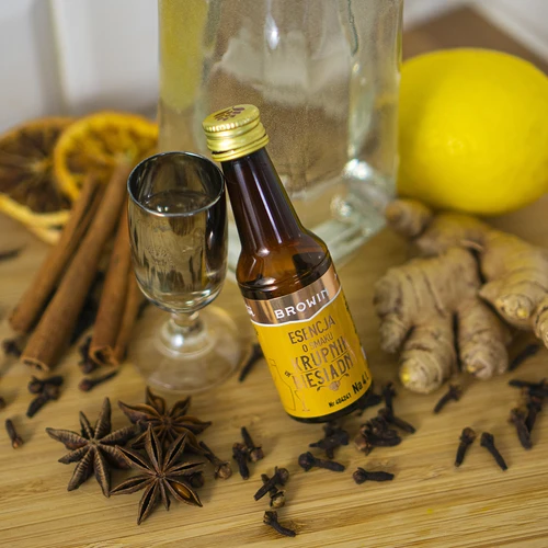 Essence met smaak - Krupnik Biesiadny voor 4 L - 40 ml - 10 ['alcoholmix', ' aroma', ' essence voor alcohol', ' huisgemaakte drank', ' smaakmix', ' smaakessence', ' alcoholmixen', ' krupnik', ' krupnik mix', ' krupnikus essence', ' krupnikus mix', ' essences voor moonshine', ' gold essence']