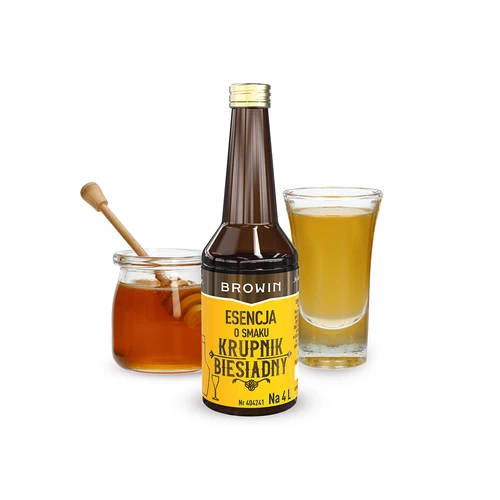 Essence met smaak - Krupnik Biesiadny voor 4 L - 40 ml - 3 ['alcoholmix', ' aroma', ' essence voor alcohol', ' huisgemaakte drank', ' smaakmix', ' smaakessence', ' alcoholmixen', ' krupnik', ' krupnik mix', ' krupnikus essence', ' krupnikus mix', ' essences voor moonshine', ' gold essence']