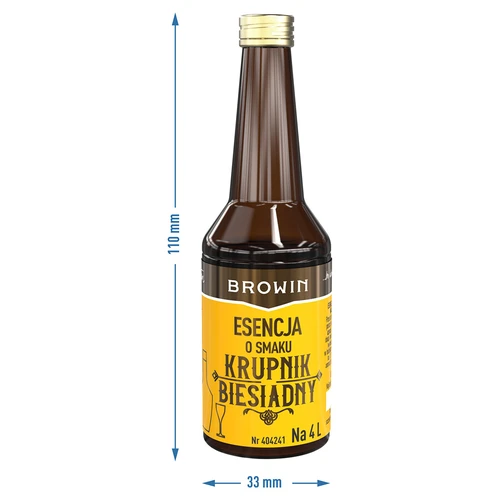 Essence met smaak - Krupnik Biesiadny voor 4 L - 40 ml - 8 ['alcoholmix', ' aroma', ' essence voor alcohol', ' huisgemaakte drank', ' smaakmix', ' smaakessence', ' alcoholmixen', ' krupnik', ' krupnik mix', ' krupnikus essence', ' krupnikus mix', ' essences voor moonshine', ' gold essence']