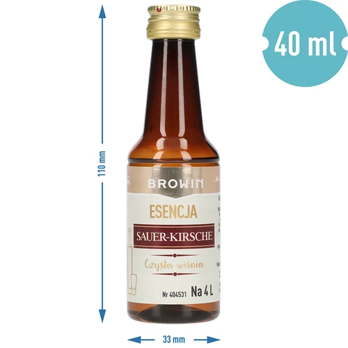 Essence Sauer-Kirsche – Czysta Wiśnia, 40 ml, voor 4 L - 8