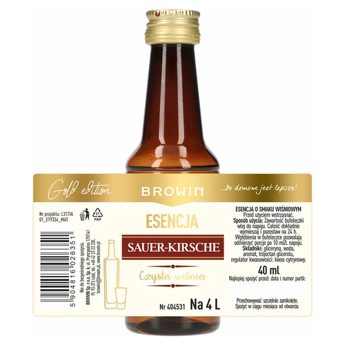 Essence Sauer-Kirsche - Heldere Zure Kers, 40 ml, voor 4L - 4