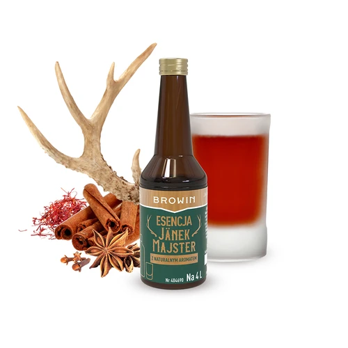 Essentie Jänek Majster voor 4 L, 40 ml - 3 ['Jägermeister essence', ' Jagermajster essence', ' Jägermeister essence', ' essences voor alcohol', ' essences voor moonshine', ' essentie', ' smaakessentie', ' essentie voor moonshine', ' Jägermeister', ' Jagermajster', ' Jagerbomb', ' Jägerbomb', ' essences voor alcohol', ' essences voor moonshine']