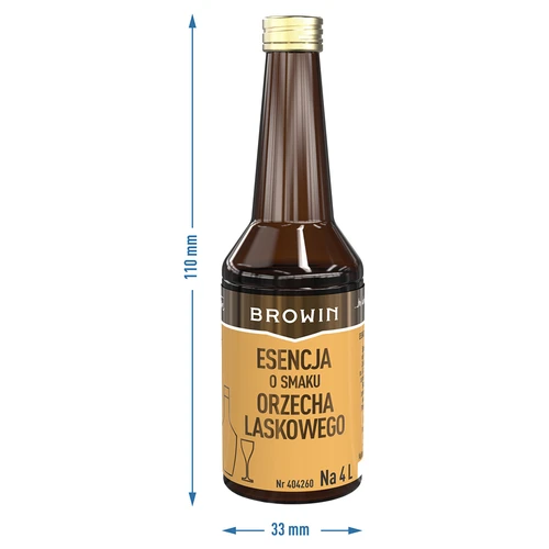 Essentie met Hazelnootsmaak voor 4 L - 40 ml - 8 ['alcoholmix', ' aroma voor alcohol', ' aroma voor wodka', ' smaakessentie', ' aroma', ' notenmix', ' notenwodka', ' notenessentie', ' hazelnootaroma', ' essences voor zelfgestookte drank', ' gold essence']
