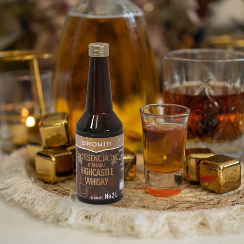 Essentie met Highcastle Whisky-smaak voor 2 L - 40ml - 8 ['whisky', ' highcastle whisky', ' whisky sour', ' essentie van smaak', ' essentie', ' alcoholaroma', " aroma's voor alcohol", ' essences voor zelfgestookte drank', ' zelfgemaakte drank', " aroma's", ' whiskey-essentie', ' gouden essentie']