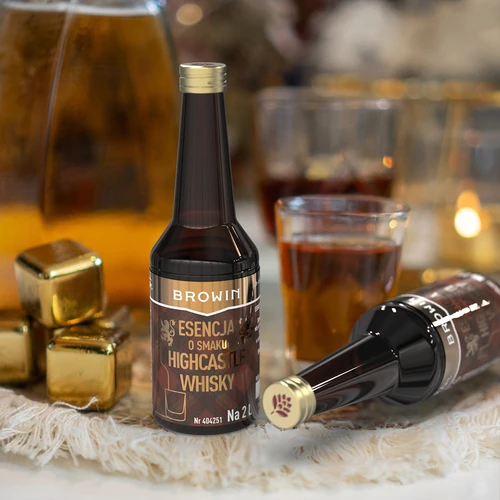 Essentie met Highcastle Whisky-smaak voor 2 L - 40ml - 9 ['whisky', ' highcastle whisky', ' whisky sour', ' essentie van smaak', ' essentie', ' alcoholaroma', " aroma's voor alcohol", ' essences voor zelfgestookte drank', ' zelfgemaakte drank', " aroma's", ' whiskey-essentie', ' gouden essentie']