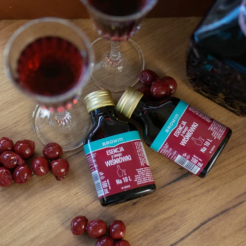 Essentie met kersensmaak voor 10 L - 100 ml - 8 ['essentie van smaak', ' kersenessentie', ' kersenlikeur extract', ' essentie', ' alcohol extract', " aroma's voor alcohol", ' essences voor zelfgestookte drank', ' extracten voor zelfgestookte drank', " aroma's", ' aroma', ' extract 250 ml', ' essentie 250 ml', ' kersaroma', ' cherry extract']