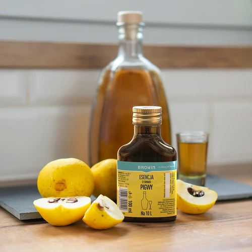 Essentie met kweepeersmaak voor 10 L - 100ml - 7 ['essentie van smaak', ' kweepeeressentie', ' kweepeersmaak essence', ' alcoholaroma', " aroma's voor alcohol", ' essences voor zelfgestookte drank', " aroma's voor zelfgestookte drank", " aroma's", ' aroma', ' kweepeeraroma', ' aroma voor 10 liter', ' essentie 100 ml']