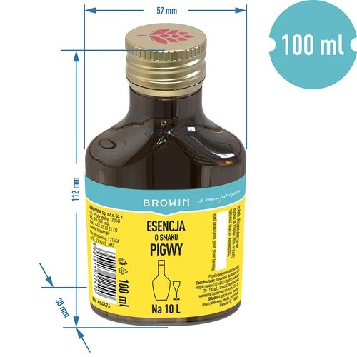Essentie met kweepeersmaak voor 10 L - 100ml - 6 ['essentie van smaak', ' kweepeeressentie', ' kweepeersmaak essence', ' alcoholaroma', " aroma's voor alcohol", ' essences voor zelfgestookte drank', " aroma's voor zelfgestookte drank", " aroma's", ' aroma', ' kweepeeraroma', ' aroma voor 10 liter', ' essentie 100 ml']