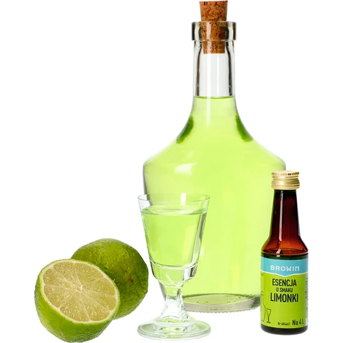 Essentie met limoensmaak voor 4 L - 40 ml - 4 ['essentie van smaak', ' limoenessentie', ' essentie', ' alcoholaroma', " aroma's voor alcohol", ' essences voor zelfgestookte drank', " aroma's voor zelfgestookte drank", " aroma's", ' aroma', ' limoenaroma', ' limoenessentie']