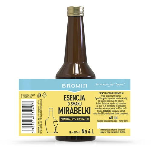 Essentie met mirabelsmaak 40 ml - 4 ['essentie van smaak', ' mirabelessentie', ' mirabelessentie', ' extract', ' gele pruim mirabelessentie', ' extract voor alcohol', " aroma's voor alcohol", ' essences voor zelfgestookte drank', ' zelfgestookte drank van mirabel', ' zelfgestookte drank van mirabelen', ' extracten voor zelfgestookte drank', " aroma's", ' mirabelaroma extract']
