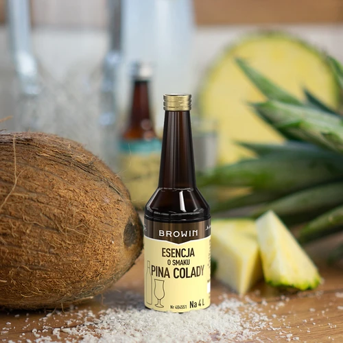 Essentie met Pina Colada-smaak voor 4 L - 40 ml - 9 ['essentie van smaak', ' Pina Colada-essentie', ' essentie', ' alcoholaroma', " aroma's voor alcohol", ' essences voor zelfgestookte drank', " aroma's voor zelfgestookte drank", " aroma's", ' ananasaroma', ' kokosnoot ananas', ' malibu-essentie', ' Pina Colada-essentie']