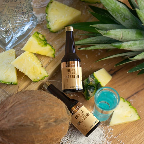 Essentie met Pina Colada-smaak voor 4 L - 40 ml - 11 ['essentie van smaak', ' Pina Colada-essentie', ' essentie', ' alcoholaroma', " aroma's voor alcohol", ' essences voor zelfgestookte drank', " aroma's voor zelfgestookte drank", " aroma's", ' ananasaroma', ' kokosnoot ananas', ' malibu-essentie', ' Pina Colada-essentie']