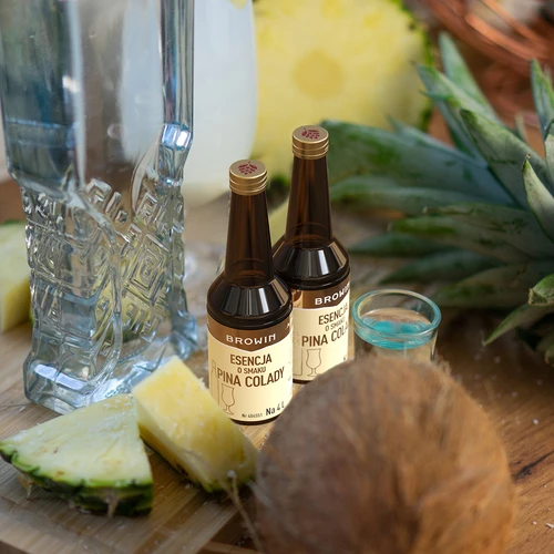 Essentie met Pina Colada-smaak voor 4 L - 40 ml - 10 ['essentie van smaak', ' Pina Colada-essentie', ' essentie', ' alcoholaroma', " aroma's voor alcohol", ' essences voor zelfgestookte drank', " aroma's voor zelfgestookte drank", " aroma's", ' ananasaroma', ' kokosnoot ananas', ' malibu-essentie', ' Pina Colada-essentie']