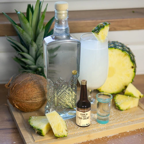 Essentie met Pina Colada-smaak voor 4 L - 40 ml - 12 ['essentie van smaak', ' Pina Colada-essentie', ' essentie', ' alcoholaroma', " aroma's voor alcohol", ' essences voor zelfgestookte drank', " aroma's voor zelfgestookte drank", " aroma's", ' ananasaroma', ' kokosnoot ananas', ' malibu-essentie', ' Pina Colada-essentie']