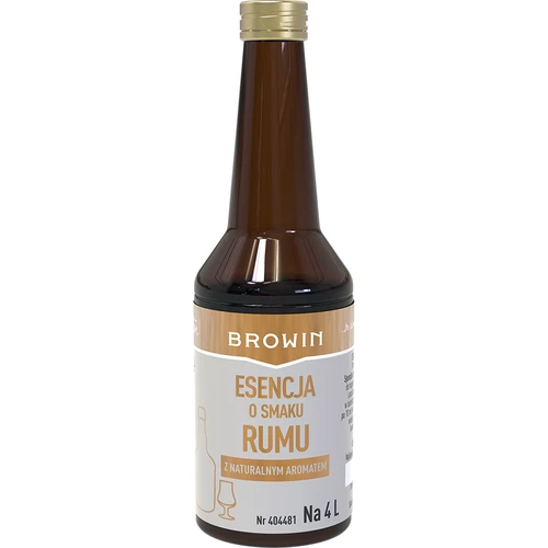 Essentie met rum smaak voor 4 L - 40 ml  - 1 ['essentie Browin', ' rumessentie', ' rumaroma', ' witte rumessentie', ' rumaroma', ' Strands essentie', ' rumaroma voor alcohol', ' Bacardi rum', ' cuba libre', ' mojito', ' gouden essentie']