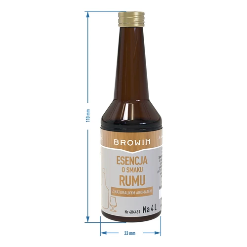 Essentie met rum smaak voor 4 L - 40 ml - 7 ['essentie Browin', ' rumessentie', ' rumaroma', ' witte rumessentie', ' rumaroma', ' Strands essentie', ' rumaroma voor alcohol', ' Bacardi rum', ' cuba libre', ' mojito', ' gouden essentie']