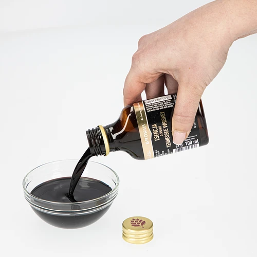 Essentie met Tennessee whiskey smaak voor 10 L - 100 ml - 4 ['essentie van smaak', ' essentie Tennessee Whiskey', ' essentie Tennessee Whisky', ' alcoholmix', " aroma's voor alcohol", ' essences voor zelfgestookte drank', ' mixen voor zelfgestookte drank', " aroma's", ' aroma', ' Whisky-essentie', ' Whisky-mix', ' essentie 250 ml', ' mix 250 ml', ' gouden essentie']