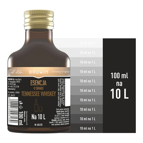 Essentie met Tennessee whiskey smaak voor 10 L - 100 ml - 5 ['essentie van smaak', ' essentie Tennessee Whiskey', ' essentie Tennessee Whisky', ' alcoholmix', " aroma's voor alcohol", ' essences voor zelfgestookte drank', ' mixen voor zelfgestookte drank', " aroma's", ' aroma', ' Whisky-essentie', ' Whisky-mix', ' essentie 250 ml', ' mix 250 ml', ' gouden essentie']