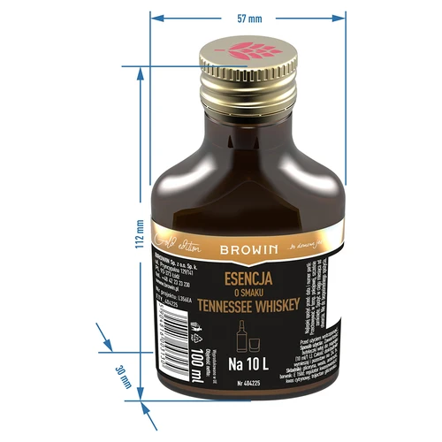 Essentie met Tennessee whiskey smaak voor 10 L - 100 ml - 6 ['essentie van smaak', ' essentie Tennessee Whiskey', ' essentie Tennessee Whisky', ' alcoholmix', " aroma's voor alcohol", ' essences voor zelfgestookte drank', ' mixen voor zelfgestookte drank', " aroma's", ' aroma', ' Whisky-essentie', ' Whisky-mix', ' essentie 250 ml', ' mix 250 ml', ' gouden essentie']