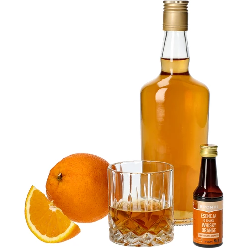 Essentie met Whisky Orange smaak voor 4 L - 40 ml - 5 ['alcoholmix', ' aroma voor alcohol', ' aroma voor wodka', ' smaakessentie', ' aroma voor whisky', ' whisky', ' essentie met natuurlijke aroma', ' whiskey aroma', ' whisky met sinaasappelsap', ' essenties', ' essenties voor zelfgestookte drank', ' gold essentie']
