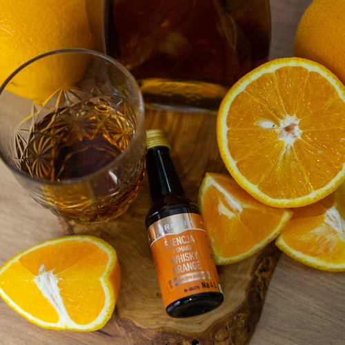 Essentie met Whisky Orange smaak voor 4 L - 40 ml - 10 ['alcoholmix', ' aroma voor alcohol', ' aroma voor wodka', ' smaakessentie', ' aroma voor whisky', ' whisky', ' essentie met natuurlijke aroma', ' whiskey aroma', ' whisky met sinaasappelsap', ' essenties', ' essenties voor zelfgestookte drank', ' gold essentie']