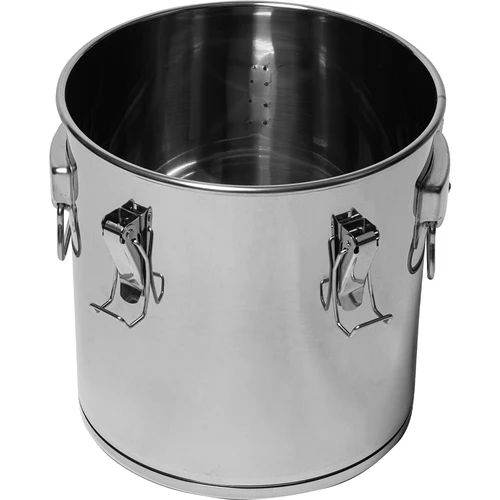 Fermentatie- en distillatiecontainer - roestvrij staal 18l, 5 klemmen - 7 ['fermentatiecontainer', ' distillatiecontainer', ' distilleercontainer', ' roestvrijstalen container', ' container 18 L']